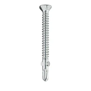 Zinc-plated Countersunk Head Self-drilling Screws with Wings