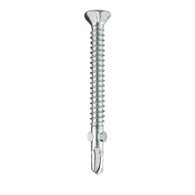 Zinc-plated Countersunk Head Self-drilling Screws with Wings